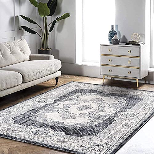 Leesentec Alfombras para el hogar Alfombrilla para habitación Alfombrillas Lavables Impresas Tamaño Rectangular Suave al Tacto para el hogar Sala de Estar Dormitorio (160*200cm) Cover
