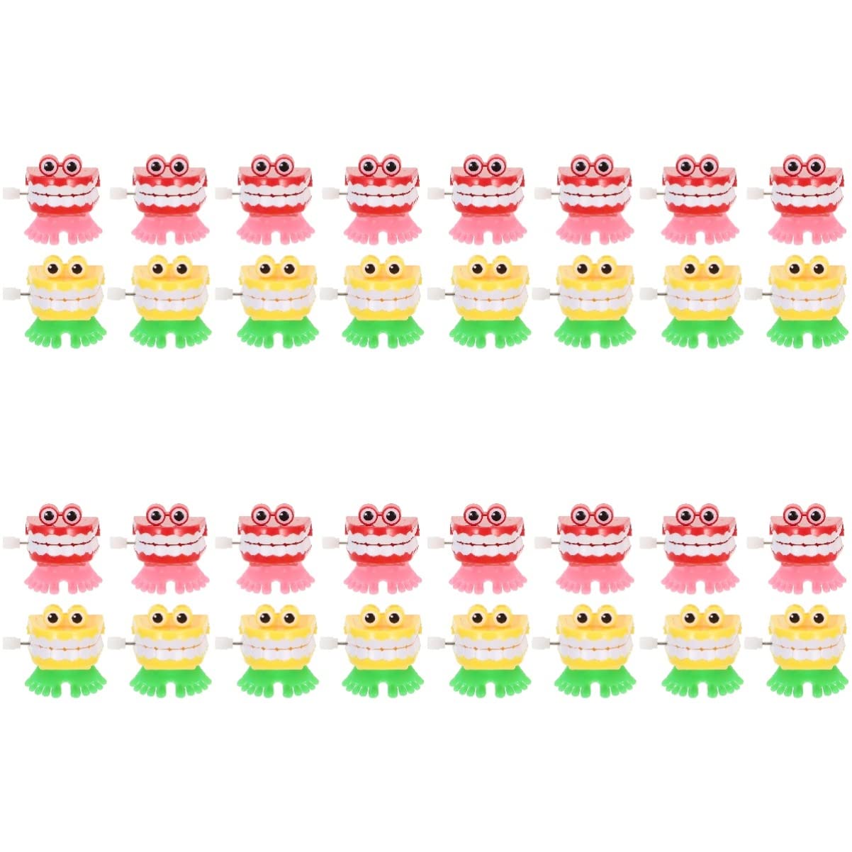 32pcs Babbling Plaything for Playthings Chattering Adults Small Teeth Wind- up Chatter Exquisite Props Party Tooth Desktop Halloween Decoration Adorable Favors