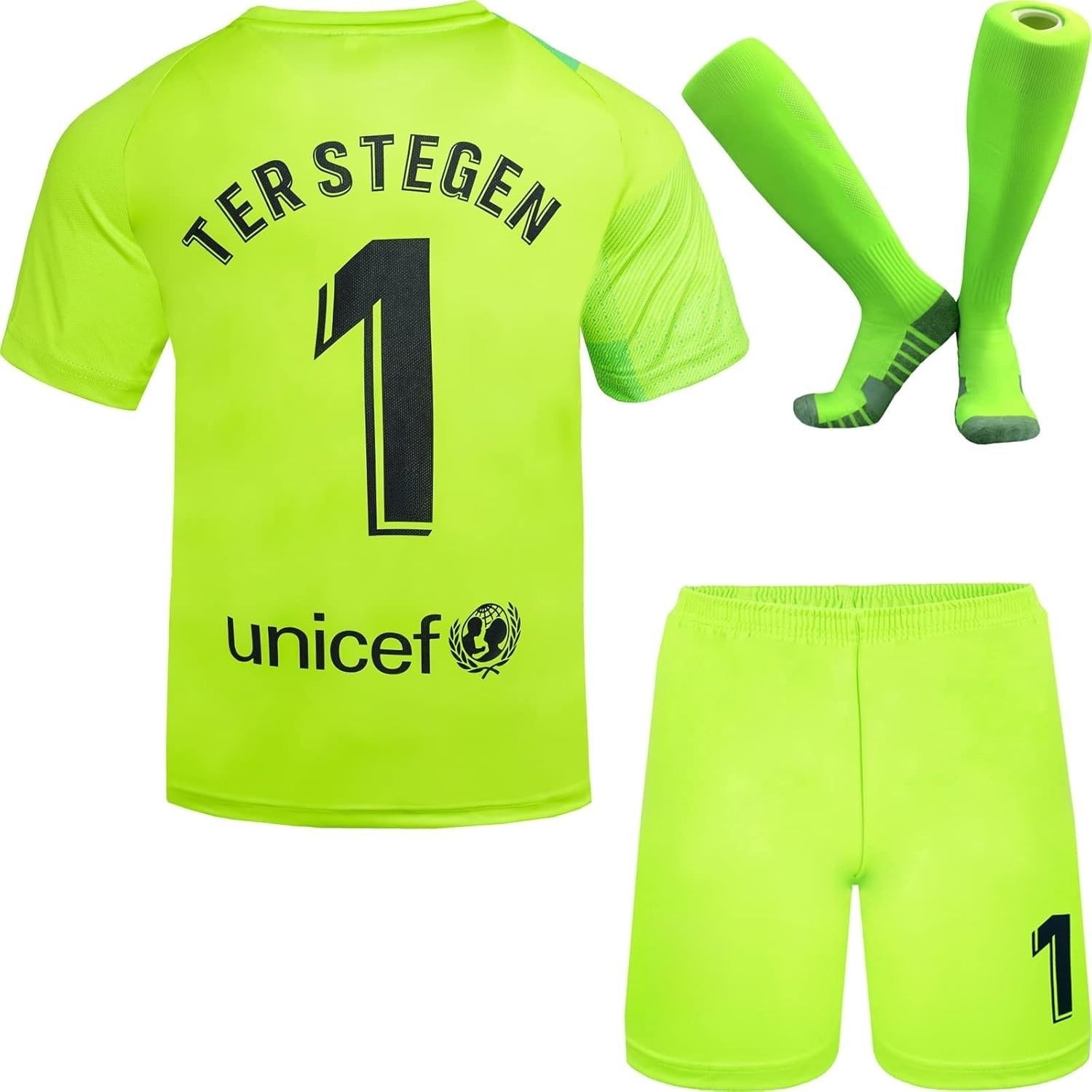 Barcelona TER Stegen - Camiseta de portero para niños, diseño de fútbol #1