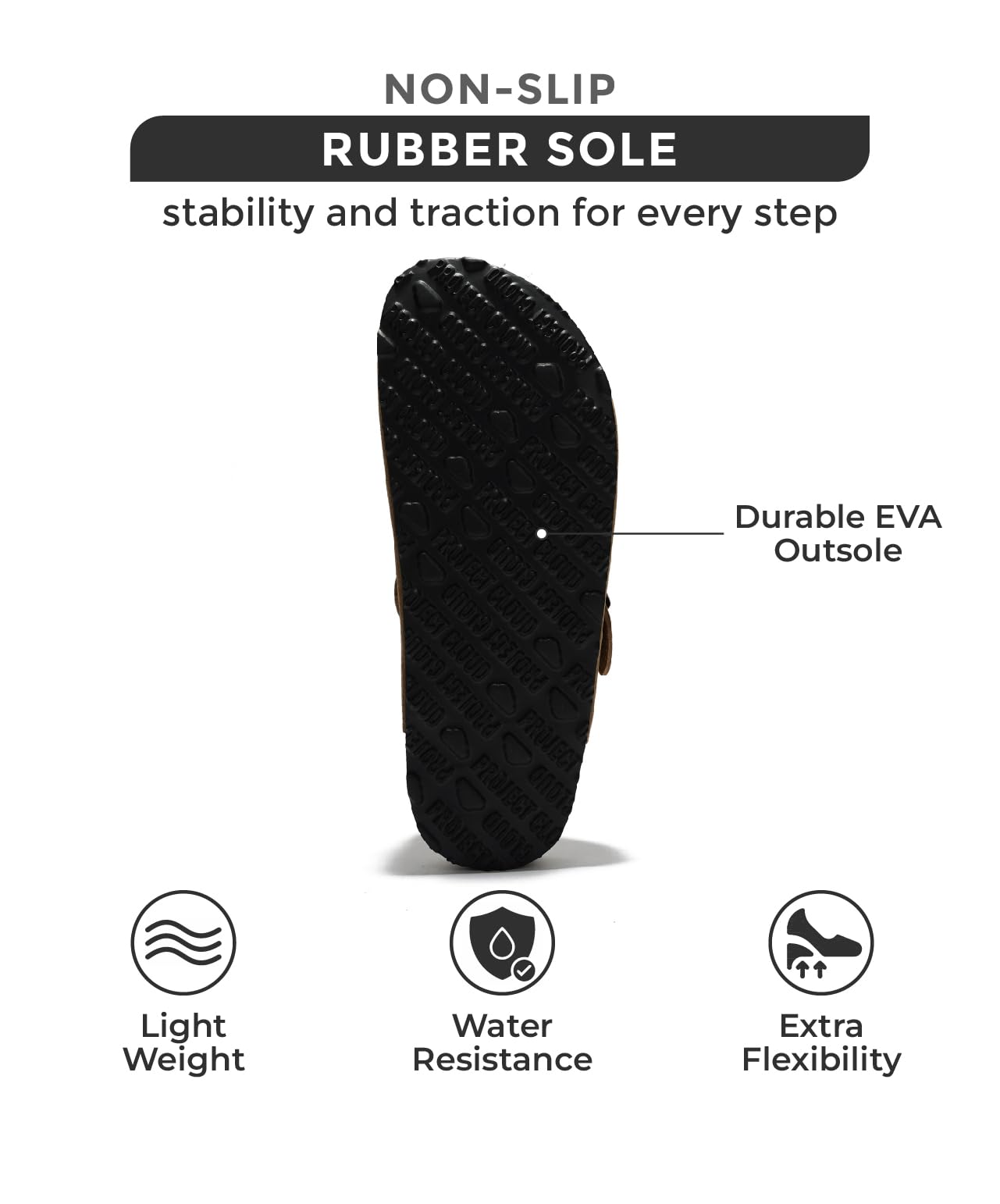 Project Cloud Womenโs Genuine Suede Footbed Clogs for Women - Memory Foam Arch Support Clog Slippers for Women - Trendy Slip-ons Women's Mules & Clogs Sandals (Benton)