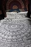 New Exclusive Range of Black and White Queen Size Duvet Cover Set With Pillow Covers By 