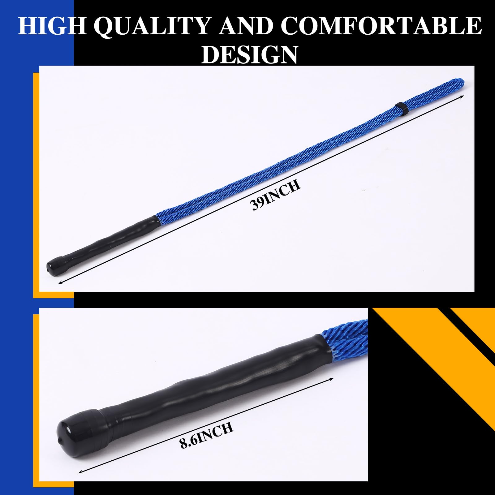 Foilswirl Golf Rope Swing Trainer Set Golf Rope Swing Trainer Aid Multipurpose Suitable for Physical Training Warm up Exercises Strength and Rhythm Control Gifts for Men (Blue)