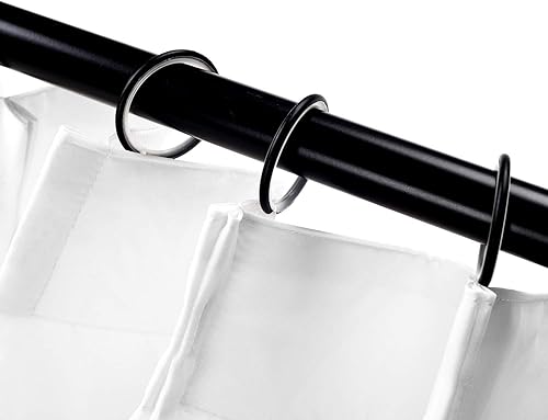 Miniatura 3 de Drapifytex Cortina plisada de color blanco transparente de 50.0 in de ancho y 79.9 in de largo para sala de estar (1 panel).