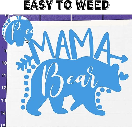 Miniatura 2 de Lya Vinyl Vinilo permanente azul mate para Cricut, vinilo autoadhesivo de 12 pulgadas x 40 pies para taza, vinilo azul para regalo de cumpleaños,