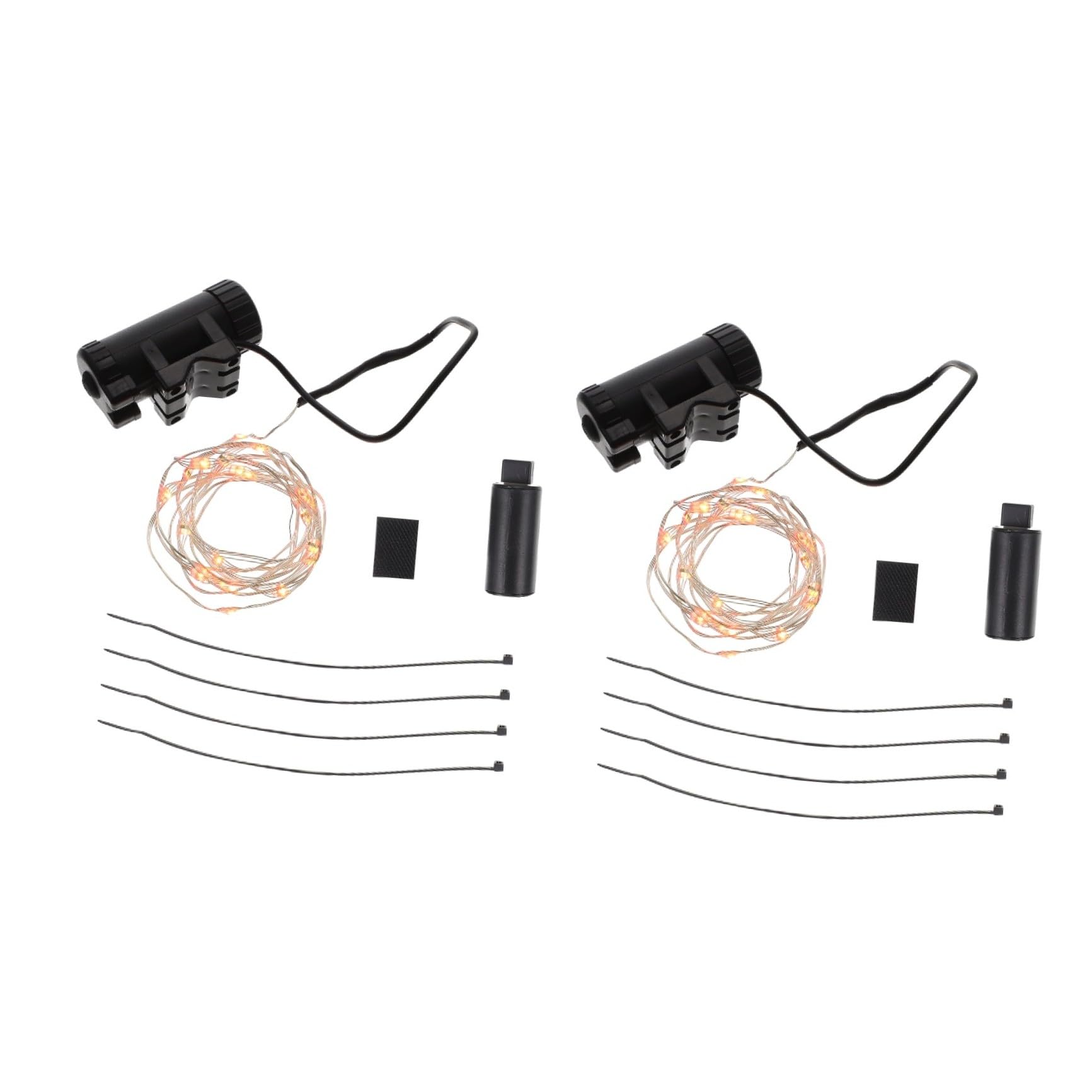 INOOMP 2ensembles Lumière De Roue De Vélo LED Étanche Accessoire De Vélo RGB Lampes Décoratives Rechargeables pour Sécurité pour Adultes