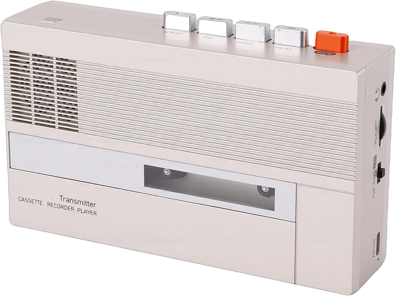 Cassette Player, Portable Bluetooth Cassette to Digital Converter with Speaker and Headphone Jack, for Playing Vintage Tapes and Recording From Smartphones