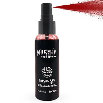 VIOLA HOUSE Fake Blood Spray, Artificial Halloween Blood, Vampire Blood, for Carnival,Zombie,Film and Cosplay, Washable SFX Makeup for Clothes and Face/Body 50g/1.76oz
