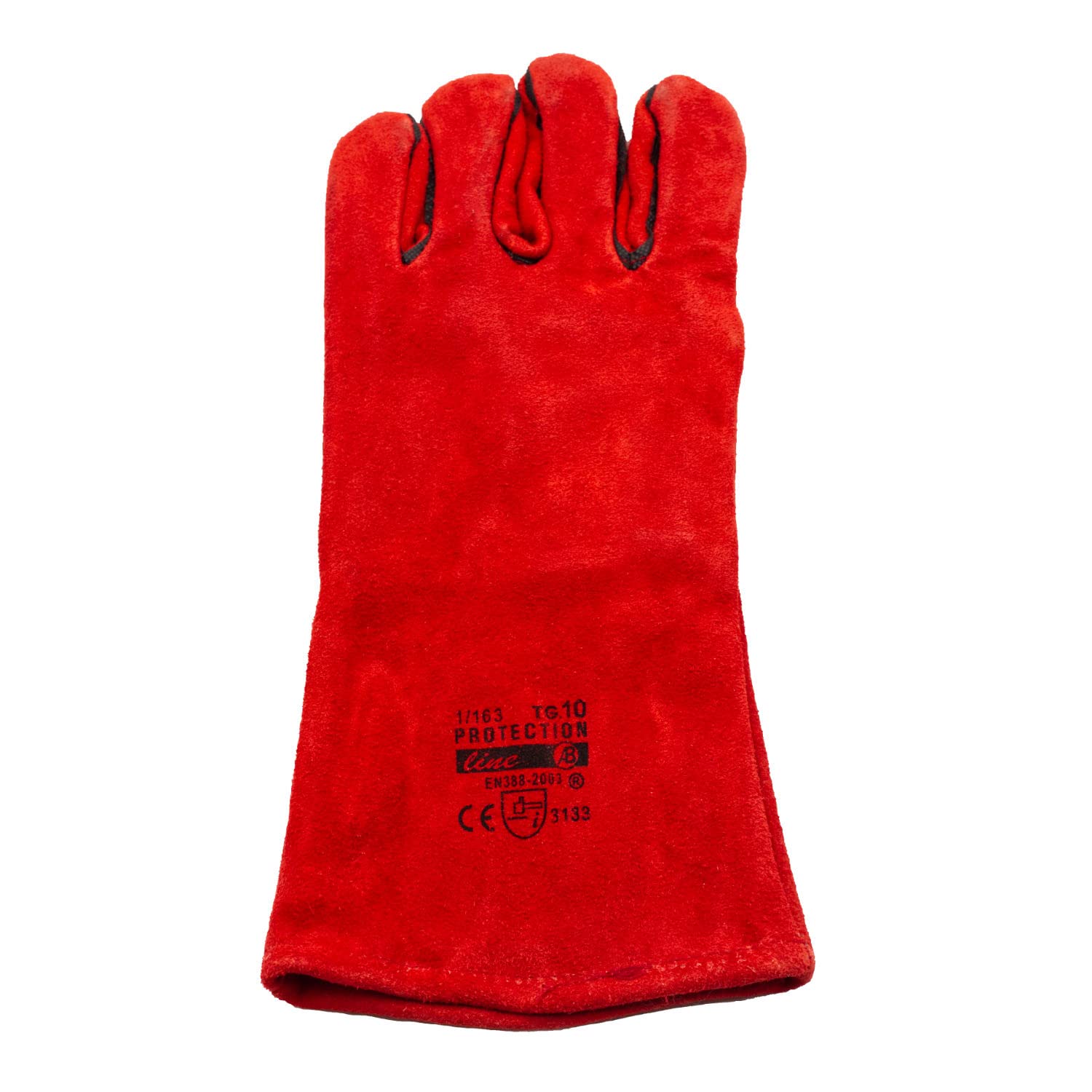ISSALINE Gants de soudage de cuisine résistants à la chaleur, gants professionnels en cuir résistants à haute température, accessoires four, barbecue, souder, cuisine, protection taille 10