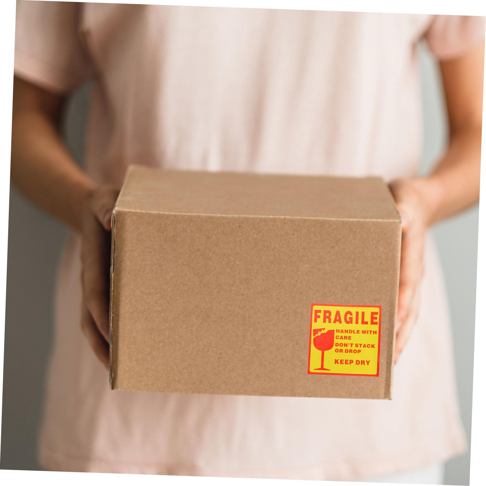 POPETPOP Étiquette Autocollante Fragile pour Emballage Étiquette Avertissement Ne Empiler pour Expédition Avertissement