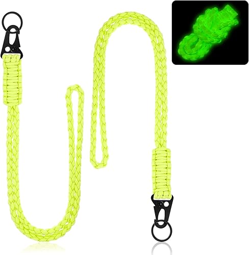 Miniatura 22 de Frienda Juego de 2 Cordones de Paracord de Servicio Pesado Collar de Silbatos Correa Trenzada 550 Cordón de Llavero para Actividades al Aire Libre