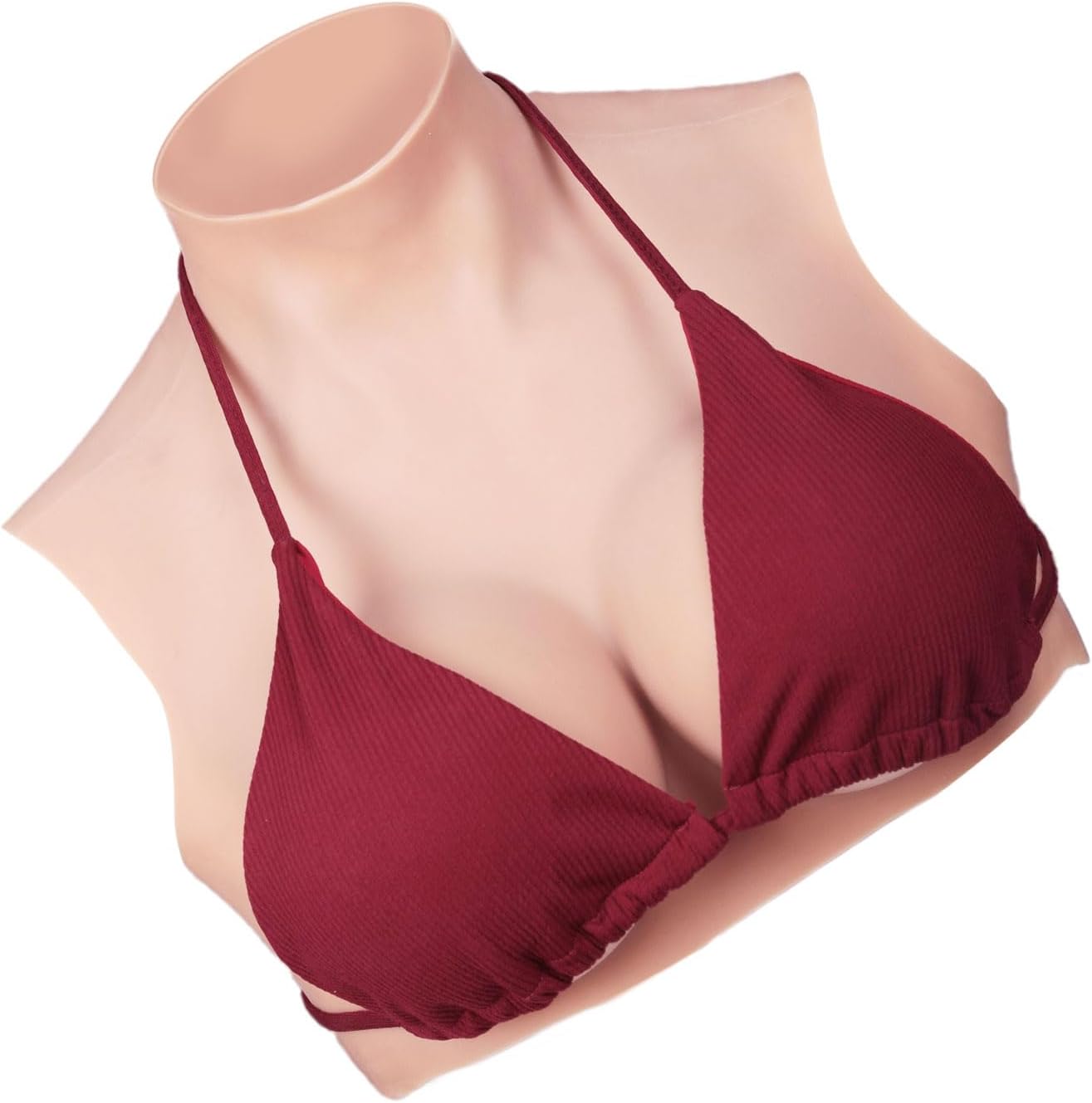 Silicone Breastplate for Crossdressers Fake Breasts Forms for Transgender Ladyboy Drag Queen Cosplay