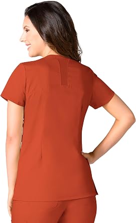 Maevn EON Back Mesh Panel Shaped V-Neck Scrub Top