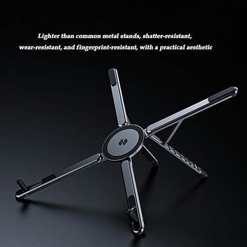 Miniatura 7 de Portable Laptop Stand - Travel Laptop Stand, Magnetic Aluminum AlloyLaptop Tablet Holder Tripod  Magnetic Phone Tripod Holder - for Travel Office