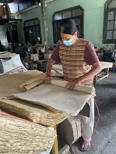 Miniatura 5 de Flores naturales gruesas hechas a mano, hojas de papel de morera, hojas grandes de 20 x 14 pulgadas, tarjeta de manualidades, ramos, álbumes de