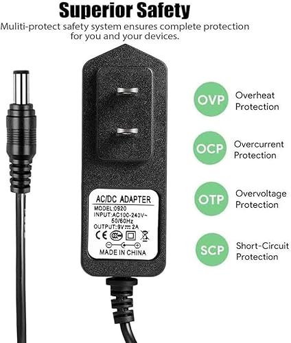 Miniatura 2 de Cable de alimentación universal de 9 V para Schwinn 170 430 A10 A20 420 460 101 130 150 202 220 230 240 Schwinn Cable de alimentación de bicicleta