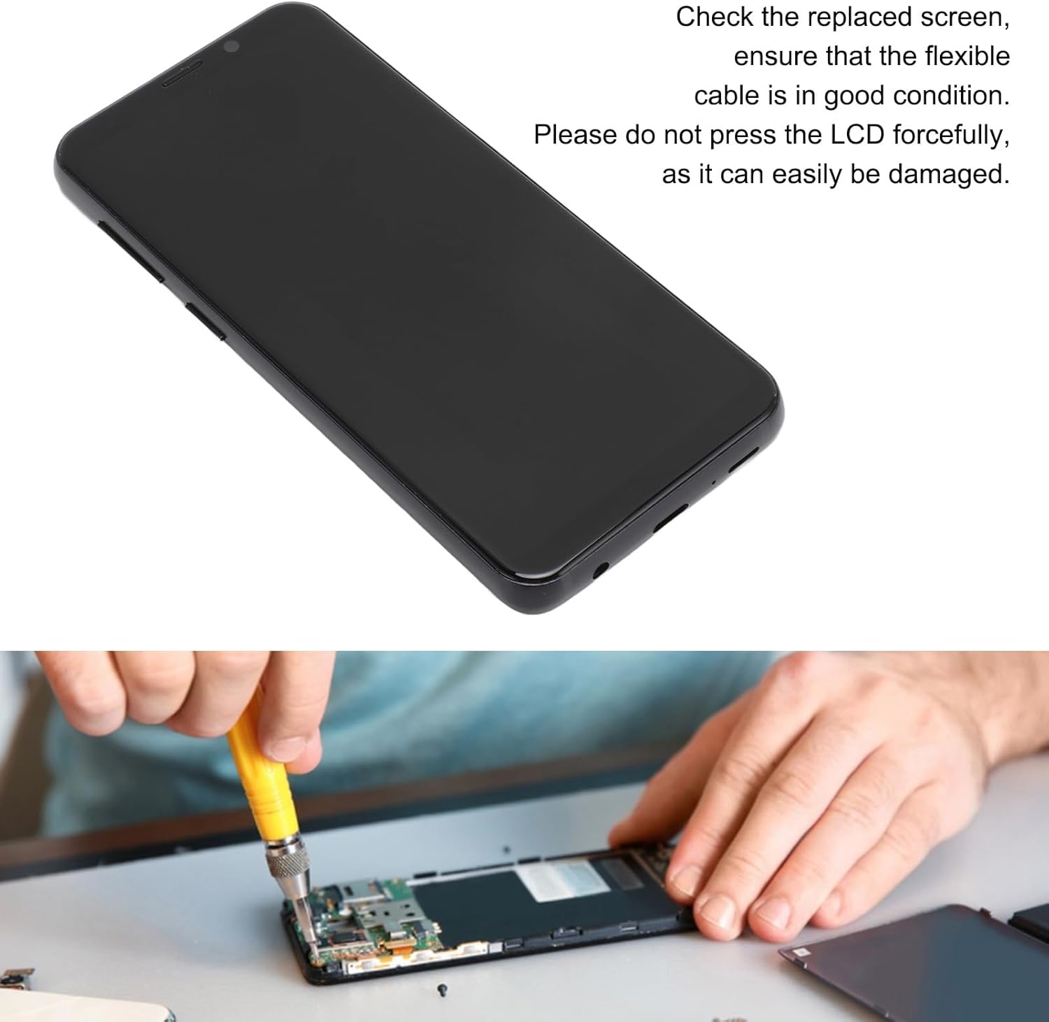 Screen Replacement for Galaxy S9 / S9+ Plus, AMOLED LCD Digitizer Screen Touch Assembly Replacement LCD Display, Complete Repair Tools Kit for Galaxy S9, S9 Plus (Galaxy S9)