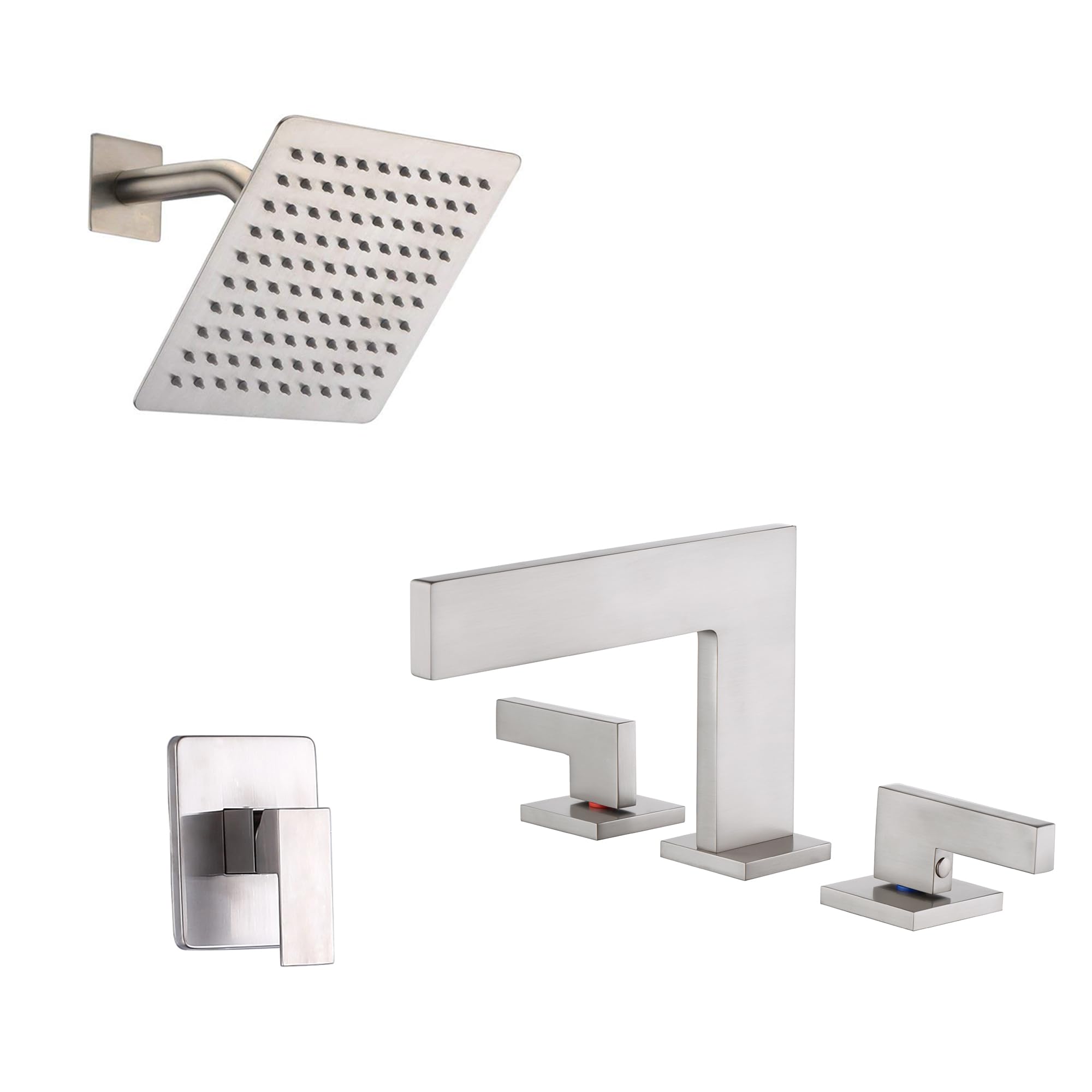 Jnfidosr Shower Faucet S3210ni-Ss+ Widespread Bathroom Sink Faucet S1419w-Bn