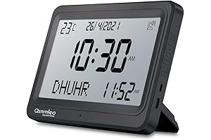 Azan Clock for USA: Automated 8 Azan Prayer Time Display with Qibla Direction