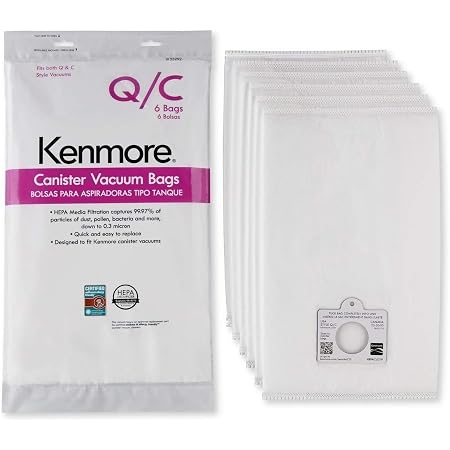 Amazon.com: Kenmore 53292 - Bolsa para aspiradora (6 bolsas) : Hogar y  Cocina
