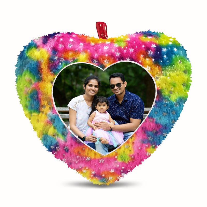 BMRGIFTS Fur Personalized Gift Photo Cushion for Boyfriend Girlfriend Husband Wife on Occasions Valentine's Day Birthday Anniversary Special Love Gift Heart 15x17 inch, Multi (PC94)-image-48