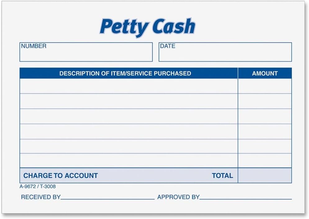 amazon com adams petty cash receipt pad gummed 2 83amp quot x 5 5amp quot form size 12 pack blank receipt forms office products