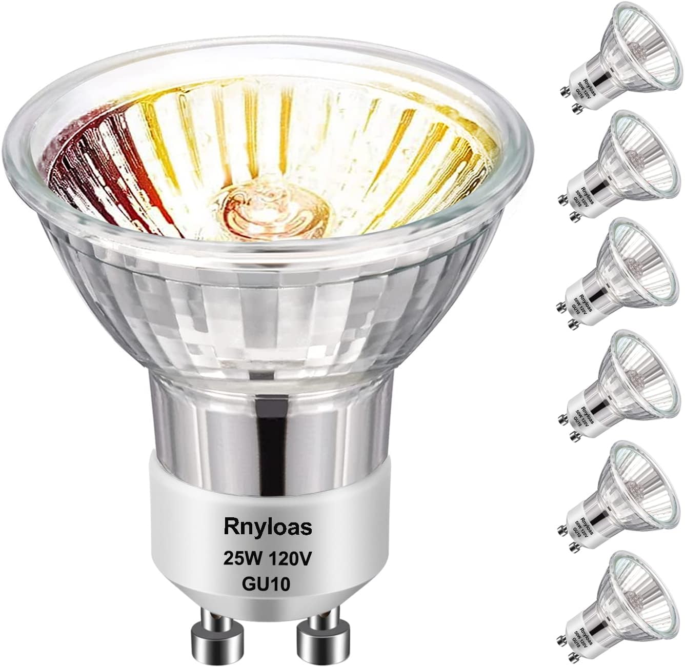 H&Z NP5 gu10 120v 25w Bulb Candle Warmer, 6pcs gu10+c 120v 25w Halogen