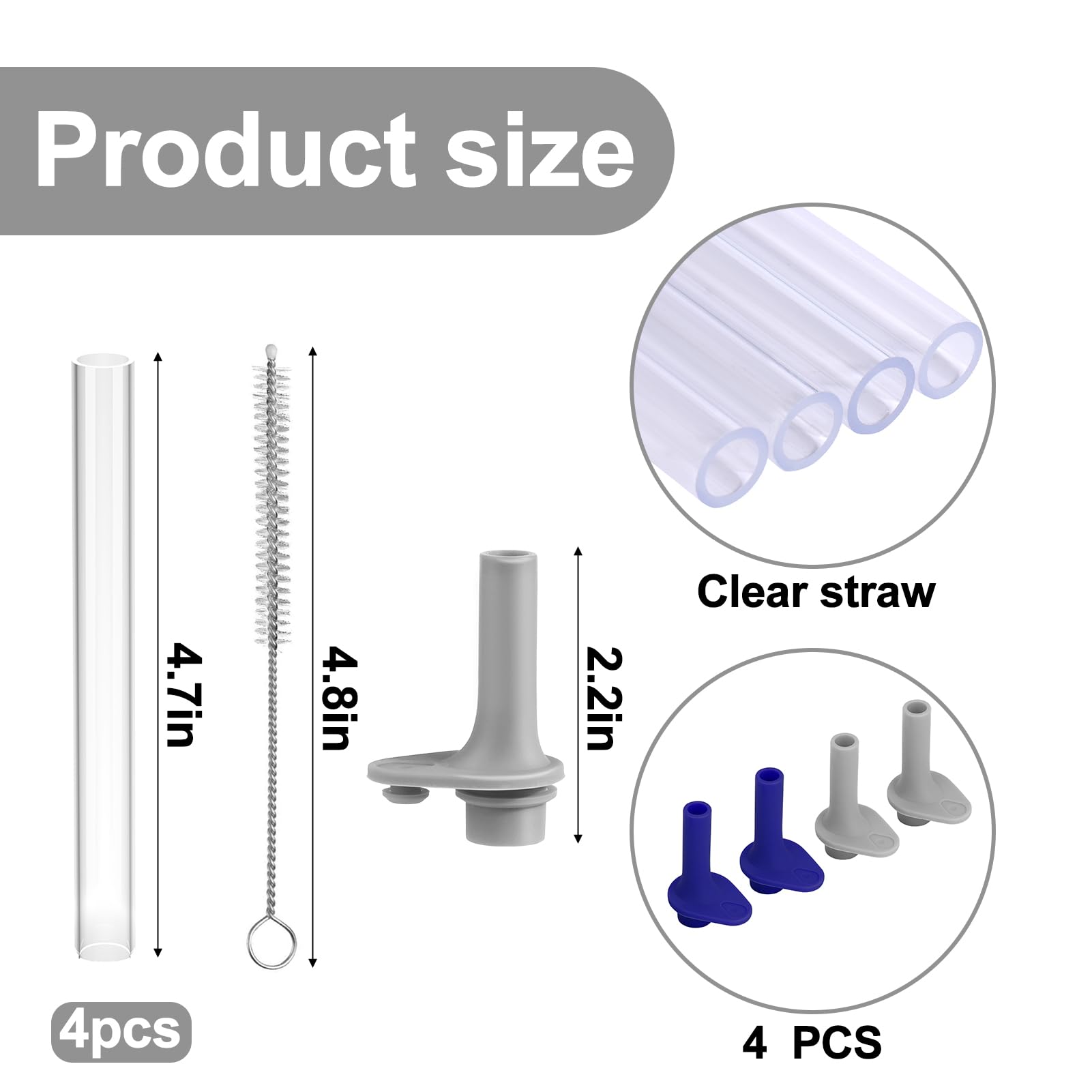 Pailles De Rechange Et De Morsure Pour Bouteille D'Eau D7470