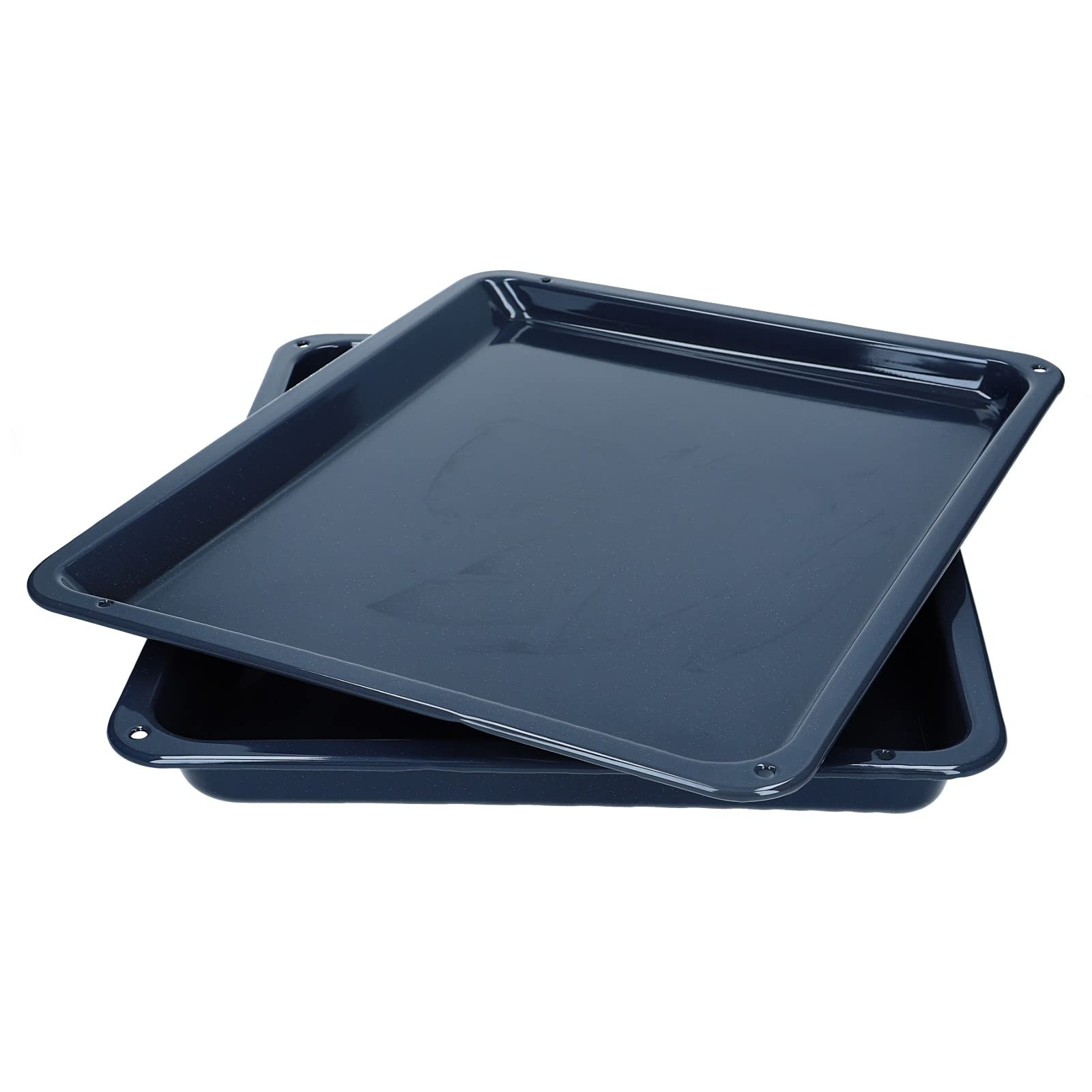 Backblech Set 2 Stück 426x360 mm kompatibel mit AEG Electrolux Privileg Küppersbusch hoch und tief 3870287202 und 3870288200 für Backofen