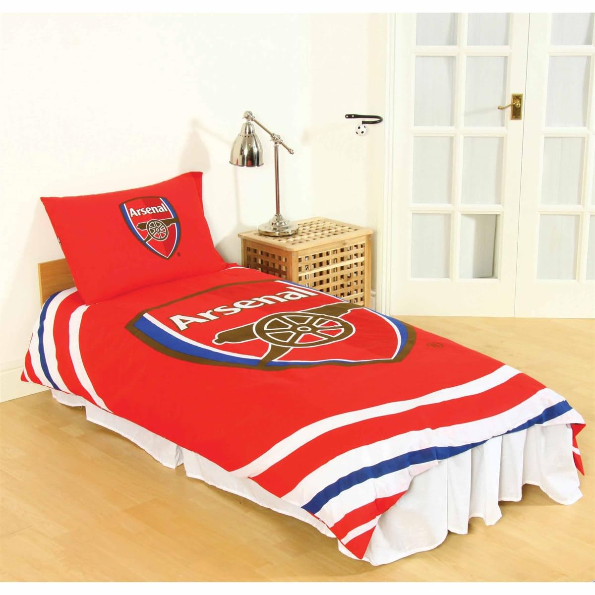 Arsenal FC - Parure de lit (Taille Unique) (Rouge)
