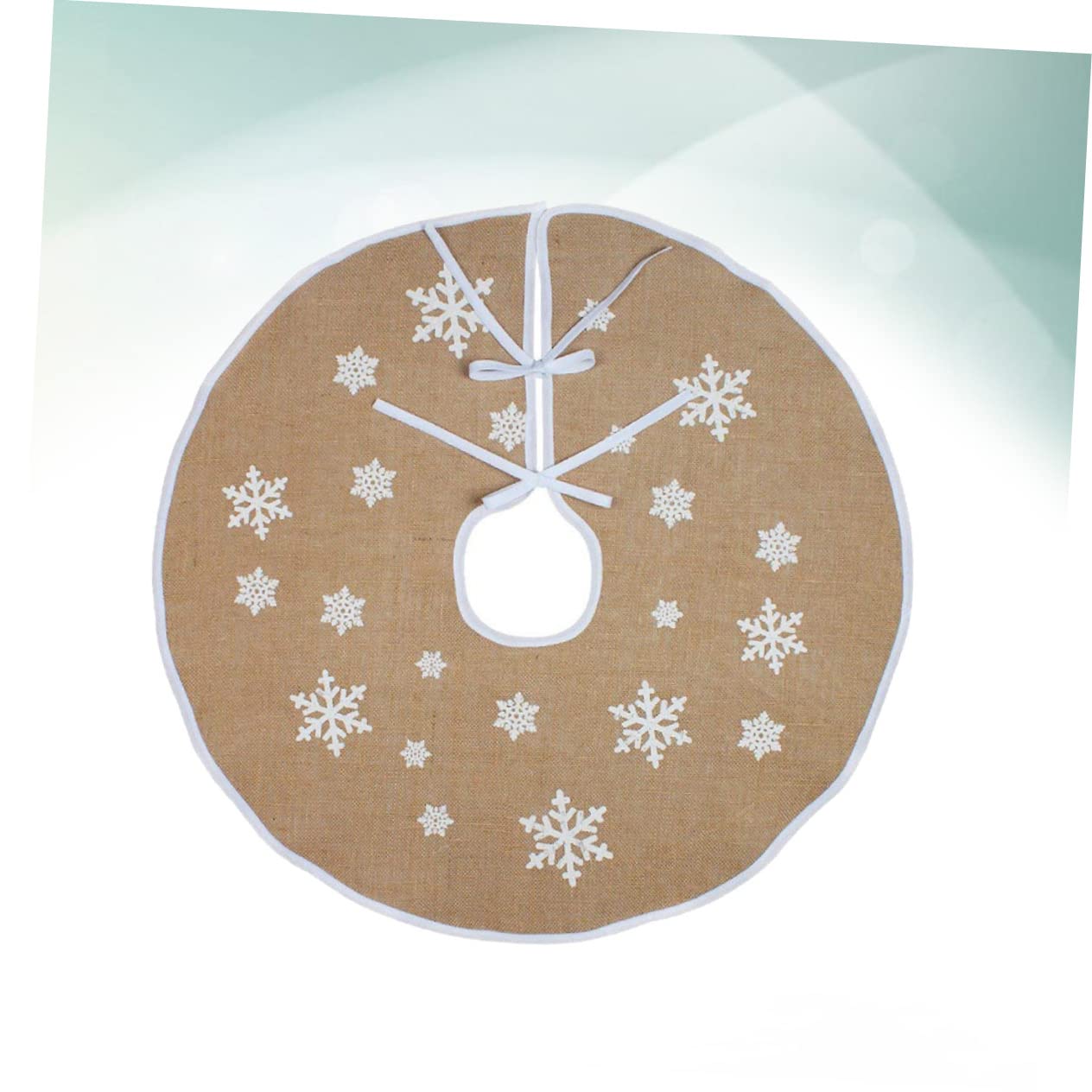 MAGICLULU 2pezzi Gonna Per Juta Fiocco Decorazione Natalizia e Accessori Festivi Per Atmosfera Accogliente