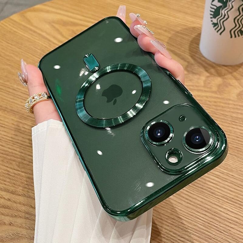 LuxuryKase Plating Magnetic Soft Cover with Camera Lens Protector, Compatible with Magsafe, Wireless Charging, and Magnetic Attachments for iPhone 15 (TPU | Gold) (B0CRRG15HC) Amazon Price History, Amazon Price Tracker