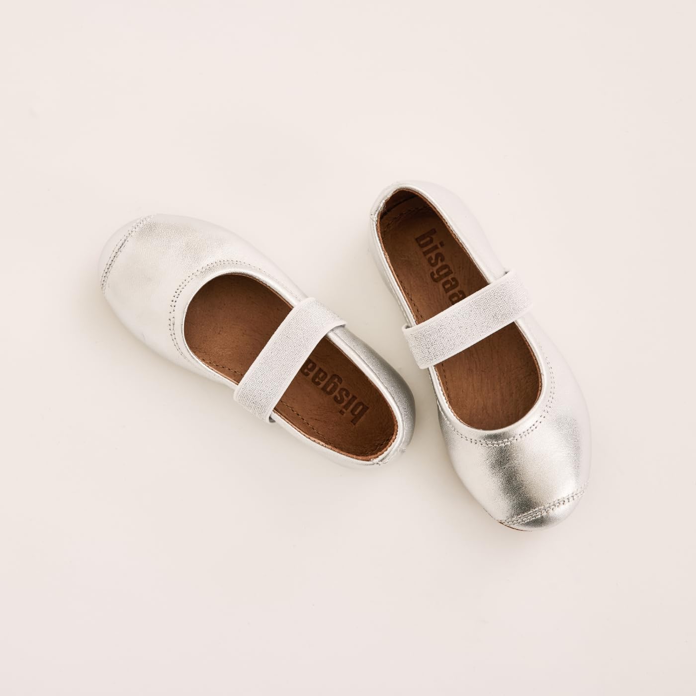 Bisgaard Mädchen Ballet Geschlossene Ballerinas, Silber, 34 EU – Ansicht 5