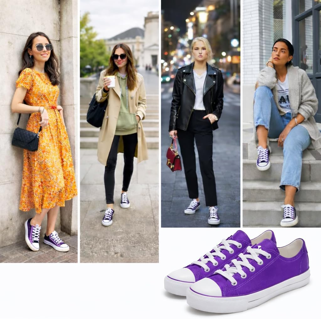 Canvas Shoes for Women Casual Low Top Sneakers Fashion Womens Tennis Shoes for Everyday Wear - Image 6