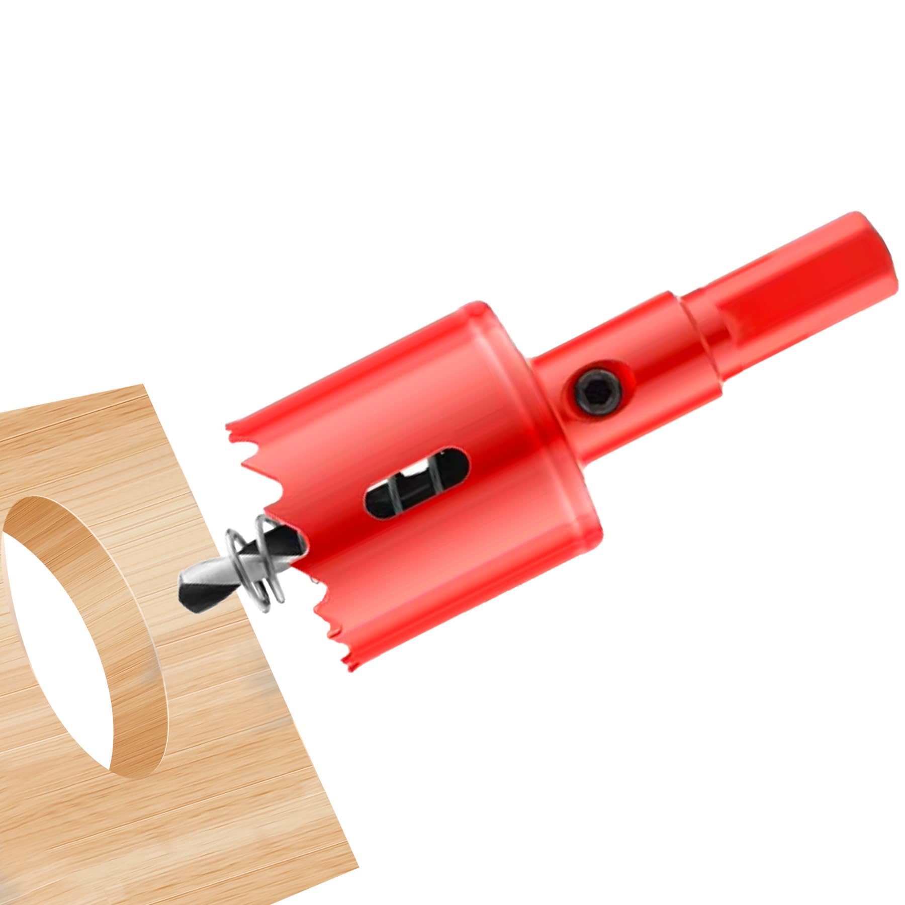 LEPEVNEY 1.18"/30mm Hole Saw Cutter HSS Bi-Metal Hole Saw Drill Bit for Wood Plastic Aluminum, Electric Drill Tool for Drilling Wood Boards, Soft