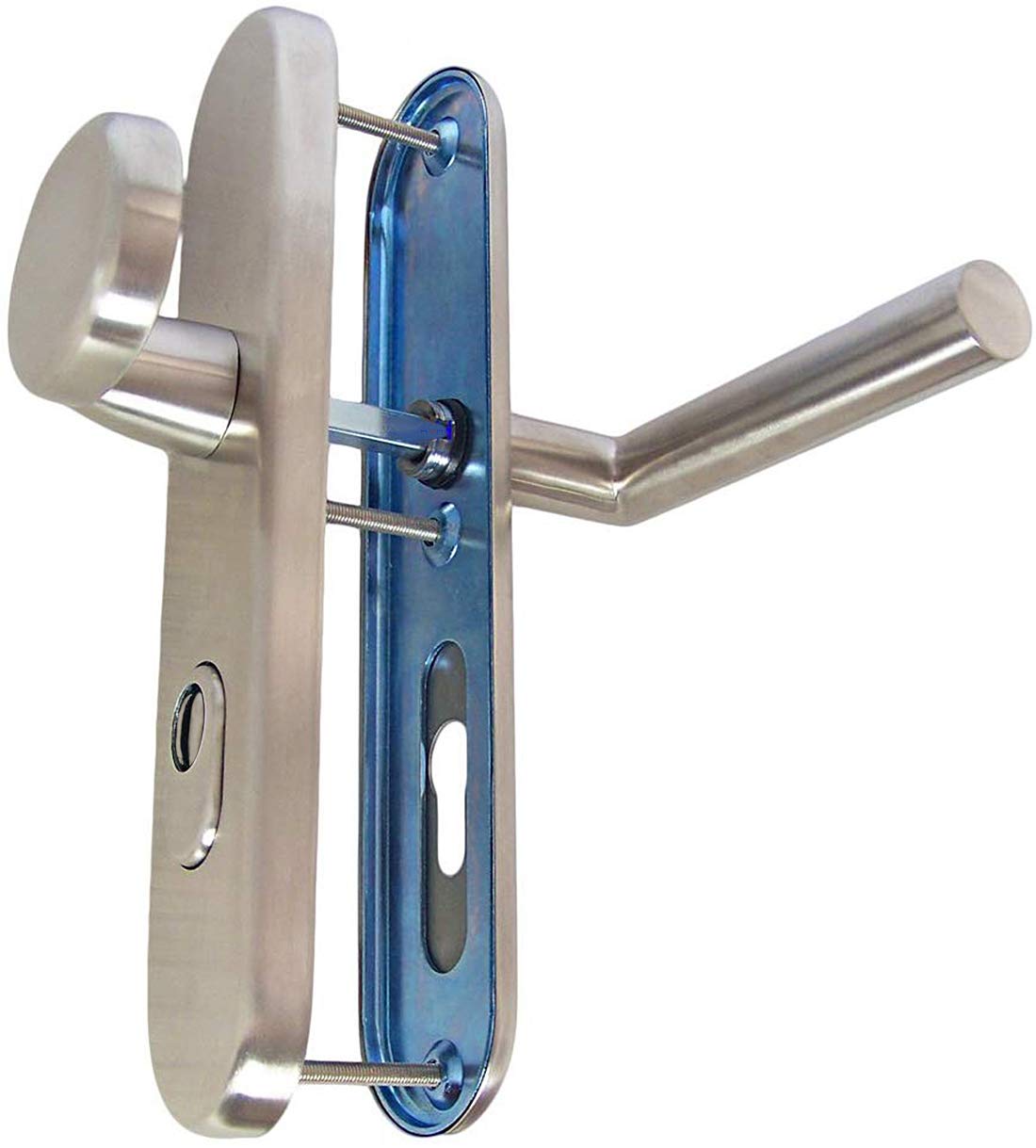 Edelstahl Schutzbeschlag 1595 CN-Form WE-72 mit ZA Türdrücker
