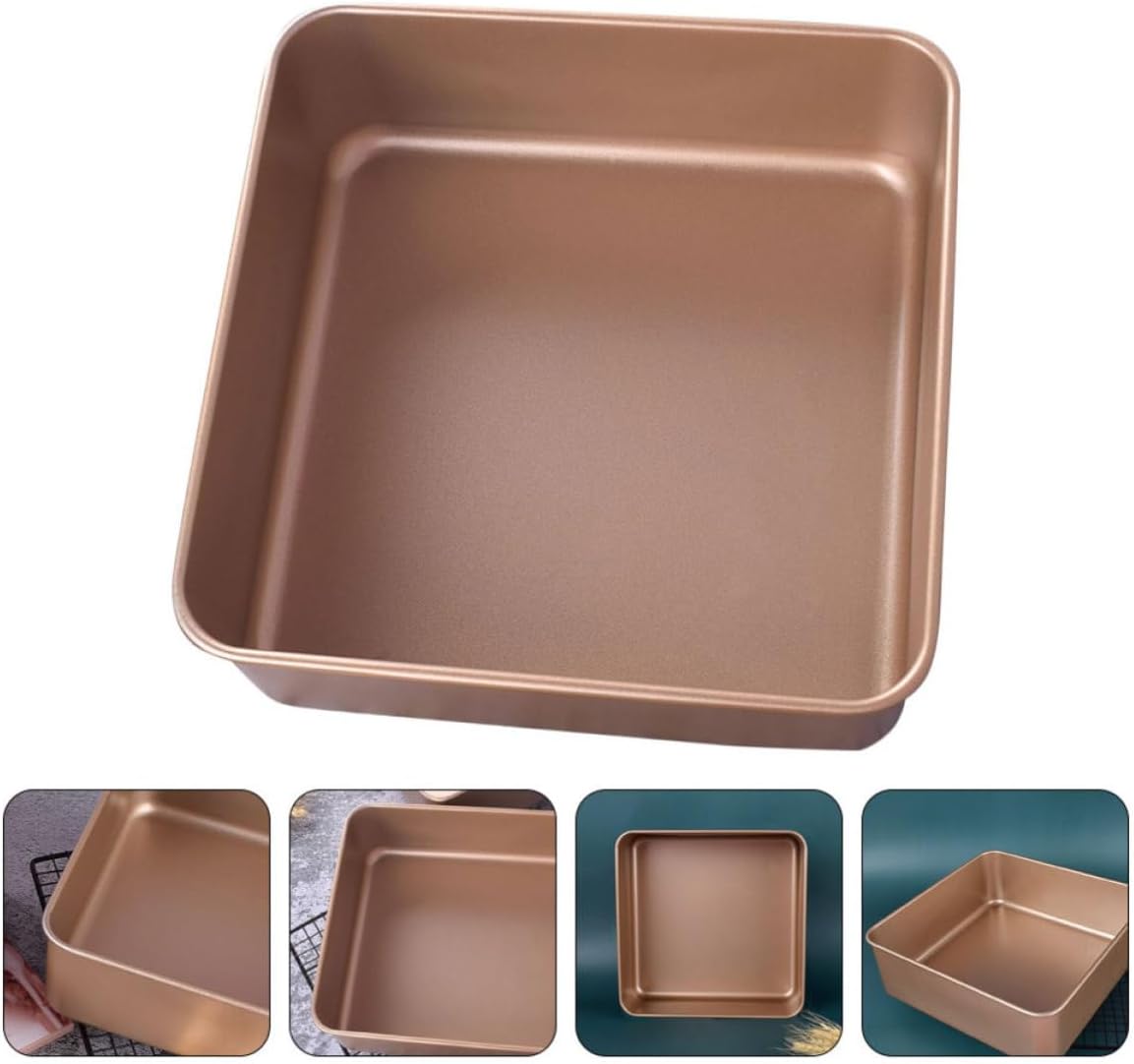 Square Cake Pan Raised Carbon Steel Bakeware for Chiffon Cakes