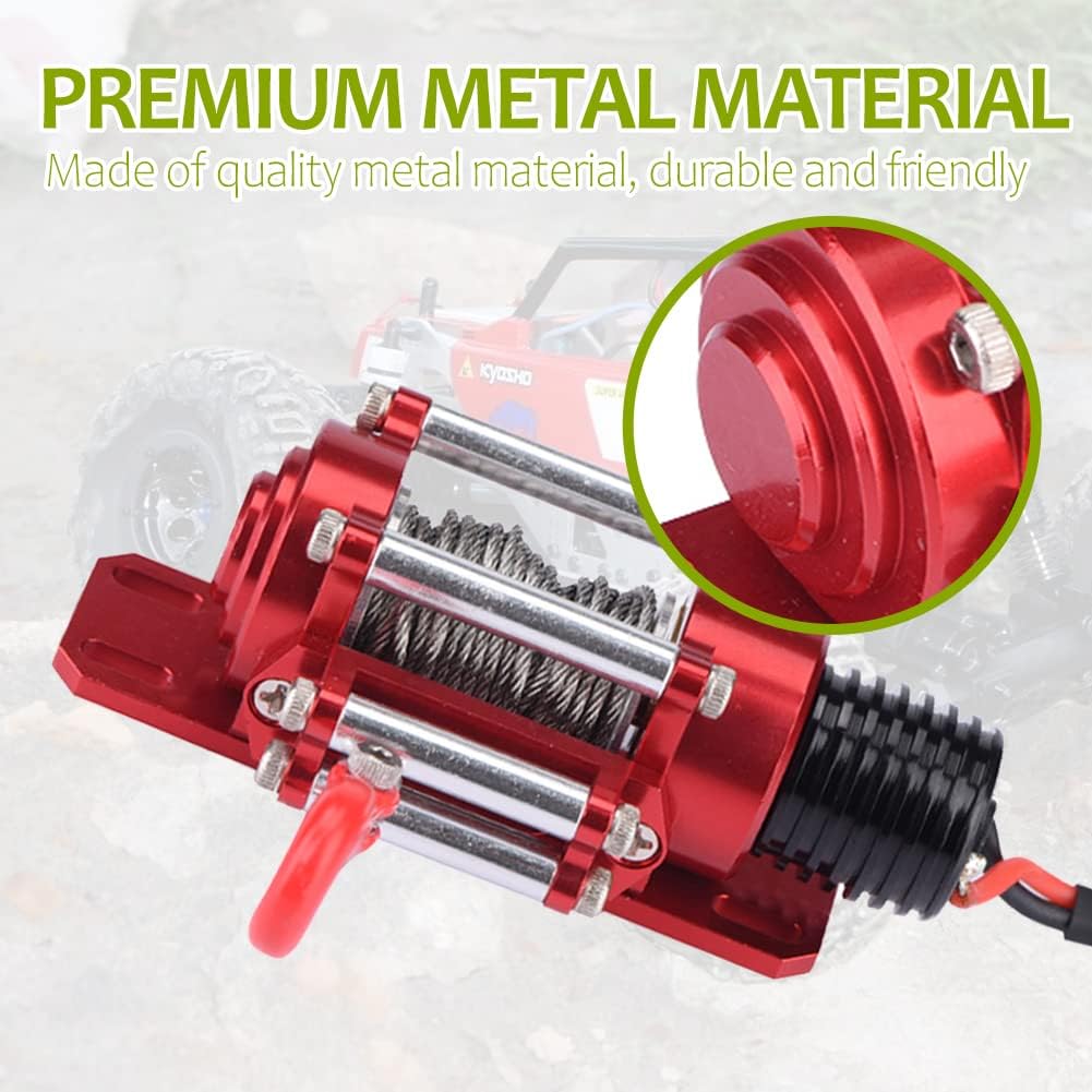 Tbest RC Car Crawler with Winch Controller - 1/10 Scale RC Model Vehicle Accessory