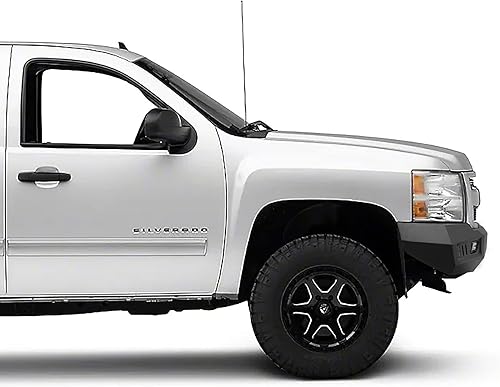 Miniatura 3 de Hooke Road Combo de parachoques delanteros y traseros de ancho completo Silverado 2013 para Chevy Silverado 1500 2 generación 2007-2013, parachoques