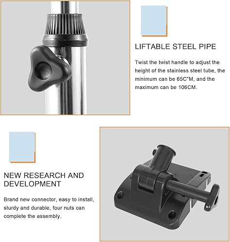 Miniatura 4 de Lavabo de champú portátil para sala de estar lavabo de salón de belleza lavabo de pelo ajustable en altura con tubo de drenaje para salón de belleza