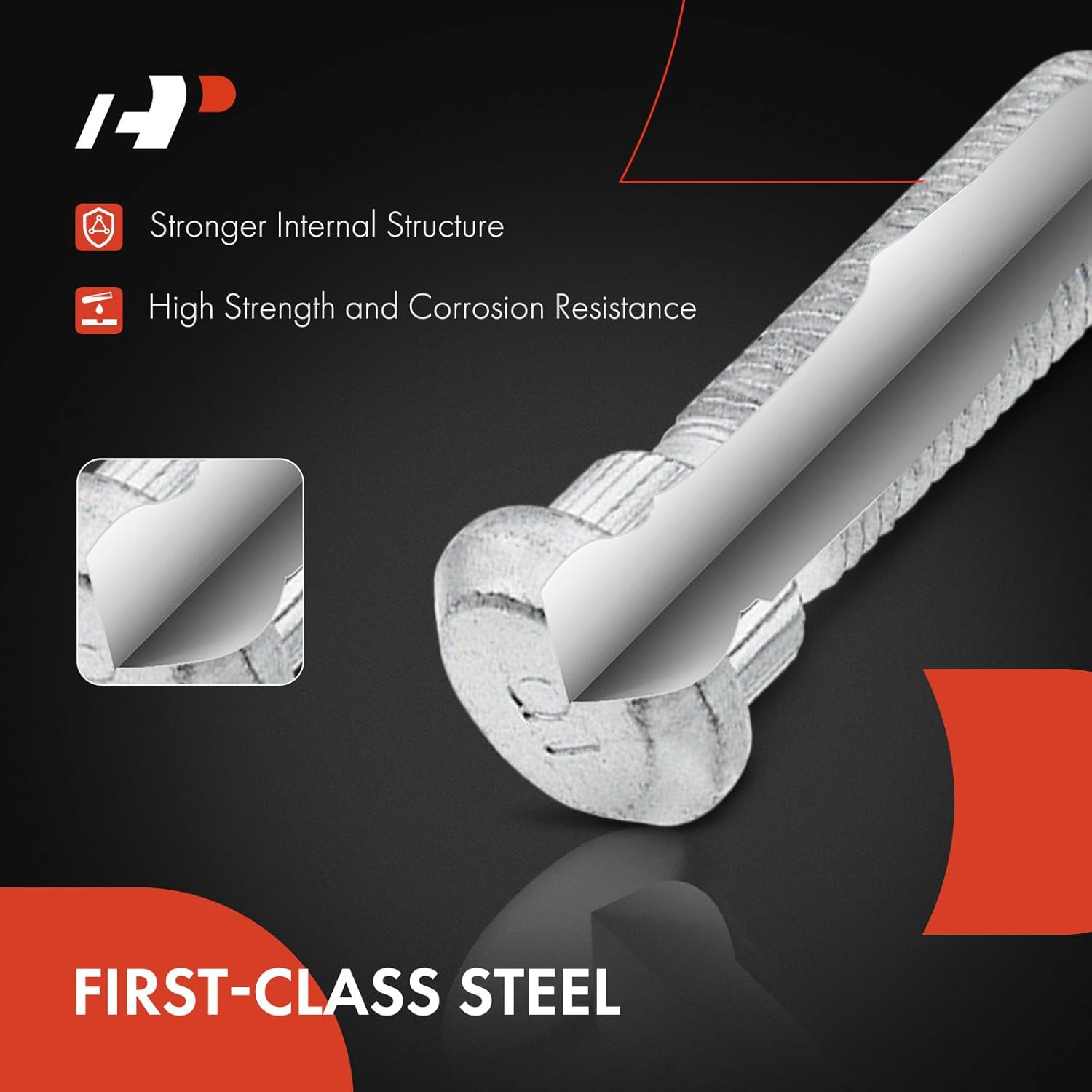 A-Premium M12-1.50 Wheel Studs Compatible with Dodge Grand Caravan Caliber Journey Jeep Compass Patriot Chrysler Town & Country 200 Sebring 5-PC Set