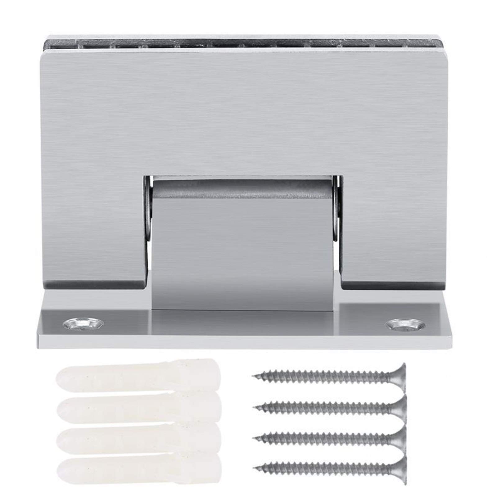 AUNANGLJSCS Shower Door Hinge Clamp Stainless Steel Frameless Bracket 90 Degree Glass Hinges Bathroom Furniture Hardware