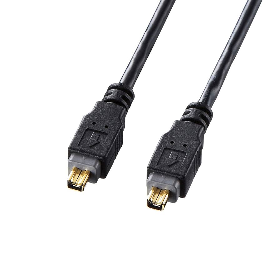Amazon.co.jp: サンワサプライ IEEE1394ケーブル 3m ブラック KE