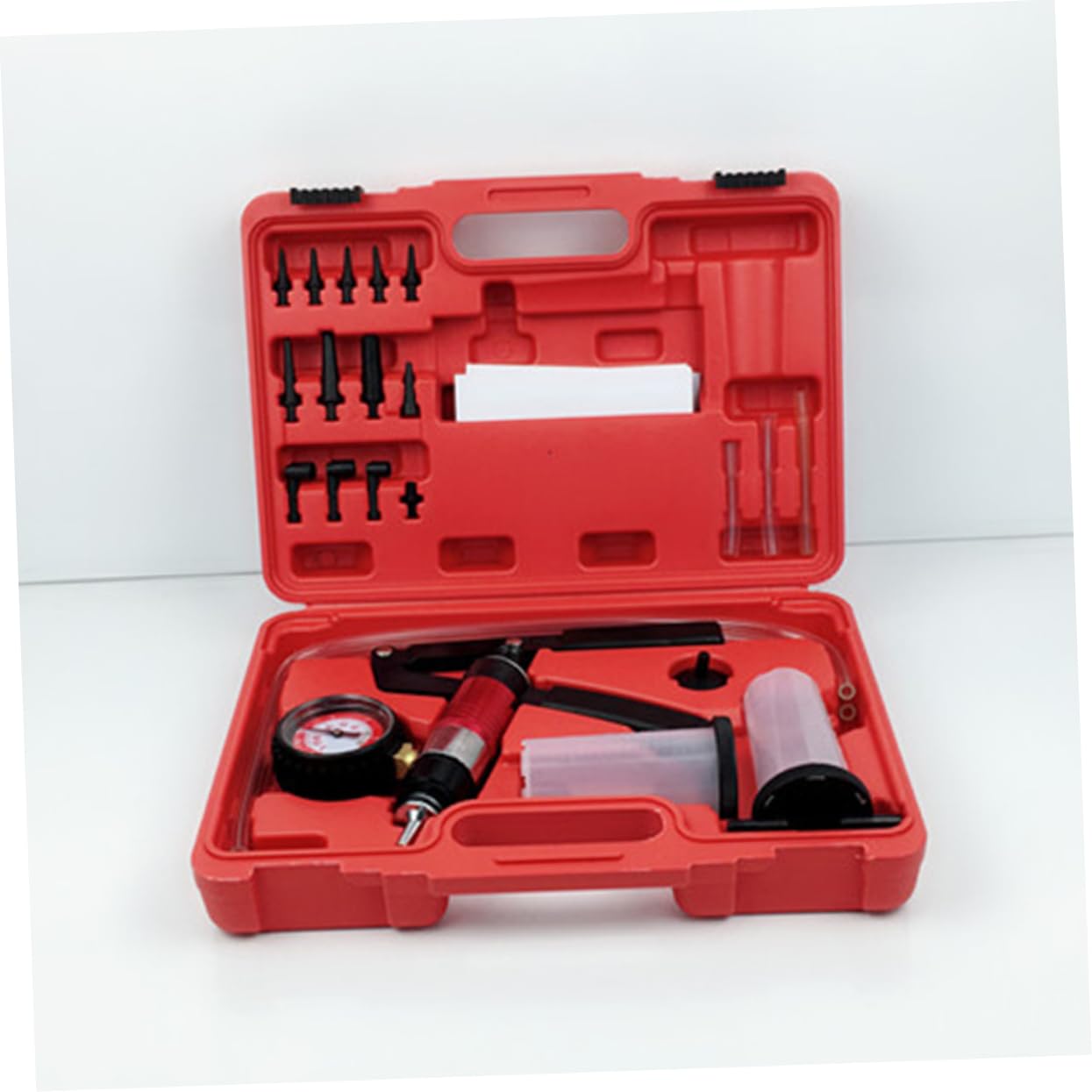 Zerodeko Bomba De Vacío Manual para Purga De Frenos Cuerpo De Bomba De Vacío Herramienta De Protección contra Vapor Kit De Purga De Frenos para Automotriz