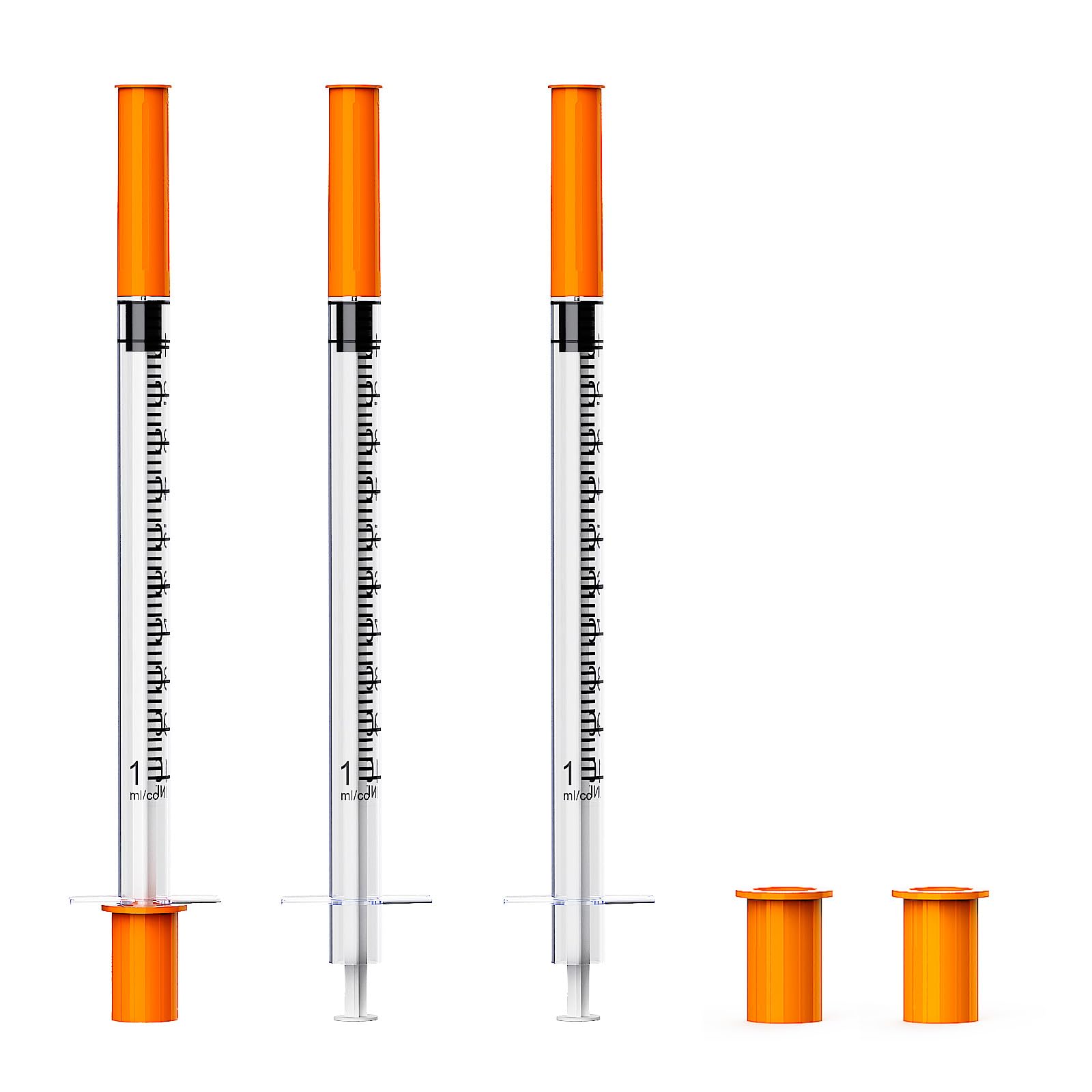 1ml/cc Syringe 31G 5/16 Inch (8mm) Syringes, 25 Pack – Individually Sealed