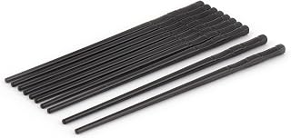 Ruilogod Plastic Home Restaurant Kitchenware Tableware Chopsticks 22cm Length 5 Pairs Black (id: 0d2 803 13a fc8 8c1