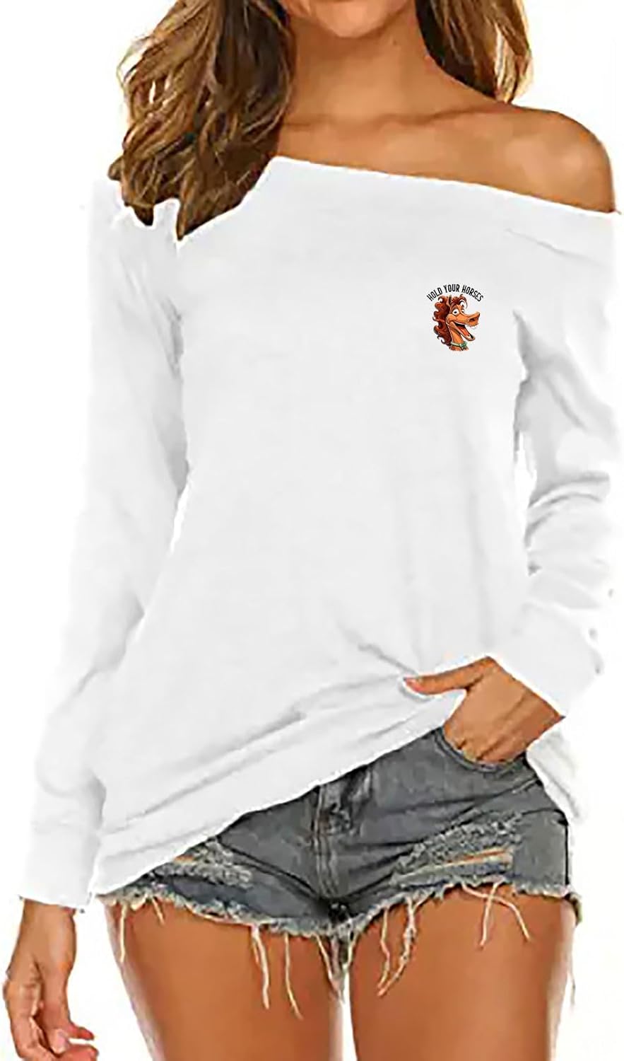 9pcs Funny Horse Quotes Iron On Transfer Decals Thermal Stickers for Clothing Appliqued Washable DIY Applique Iron On Heat Press Vinyl for Shirts Pillow Covers - Image 3