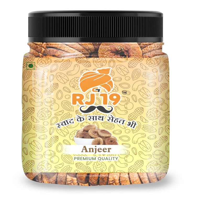 GI RJ 19 Premium Afghani Anjeer (Dry Figs) 900Gm | Natural Dried Figs Rich in Fiber, Calcium & Iron | Healthy Snacking & Breakfast | Non-GMO, Low Fat