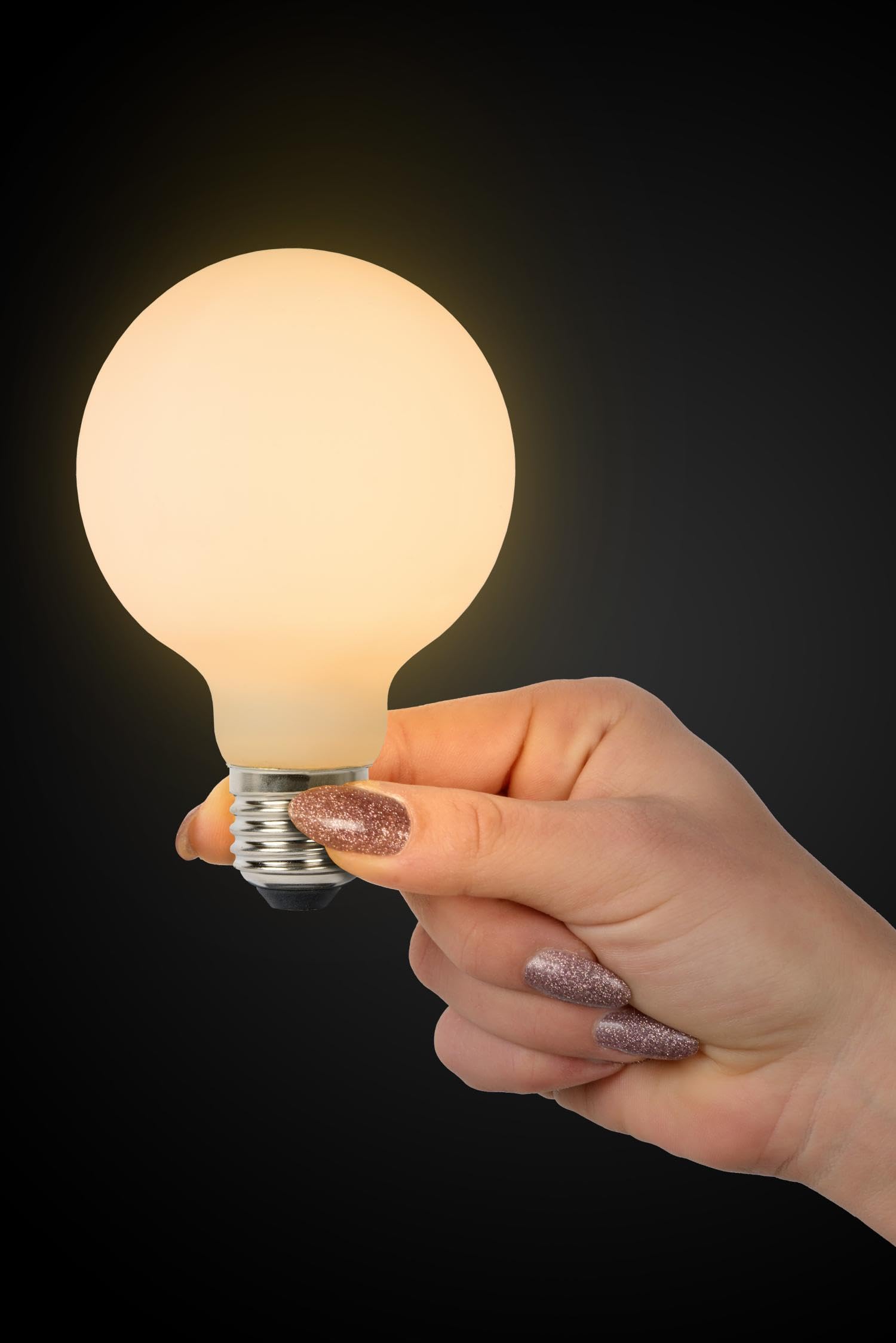 LUCIDE G80 - Filament Lamp - Diameter 8 cm - LED 3 StepDim - E27-1x8W 2700K - Opal - Image 3