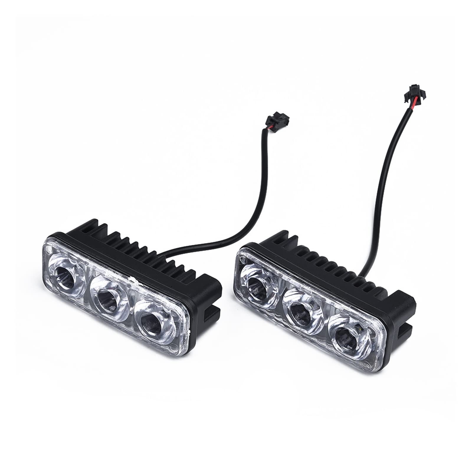 Blocchi luci antinebbia 2x 3LED Car DRL Daytime Running Light Super White Fendinebbia Ad Alta Potenza Car DC Lens Con Fendinebbia