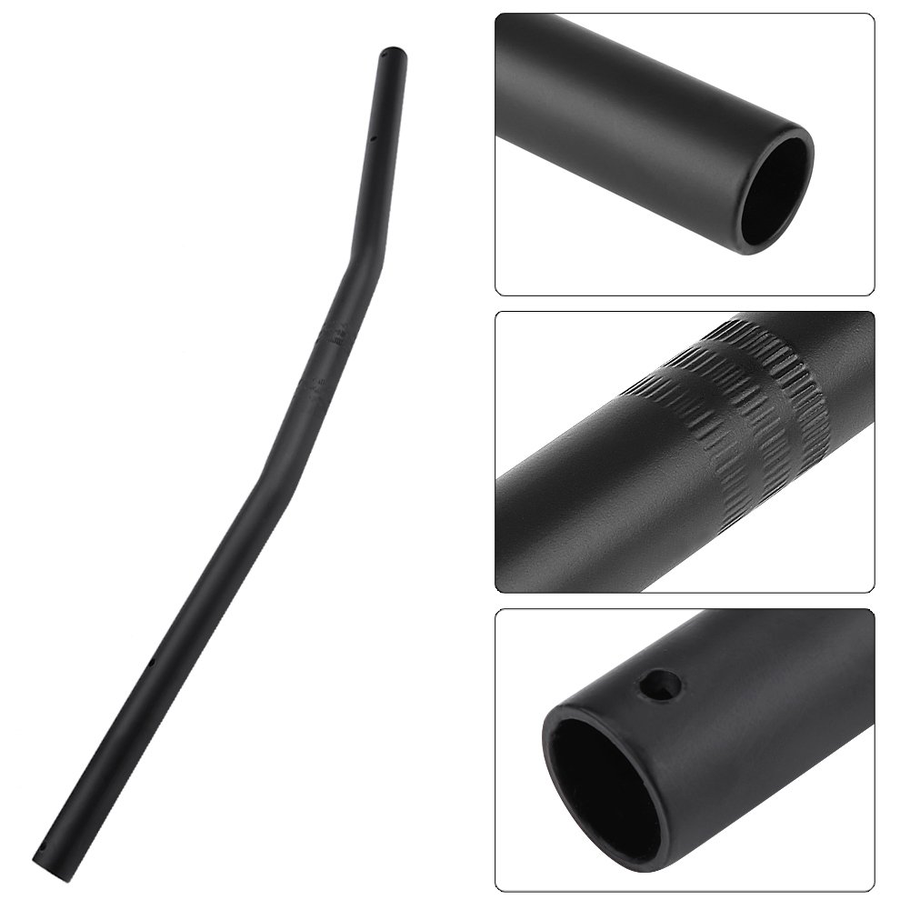 EBTOOLS Manillar de Motocicleta de 25 MM/1 Pulgada - Barra de Arrastre Retro Bend para Manillar de 25 mm - Negro